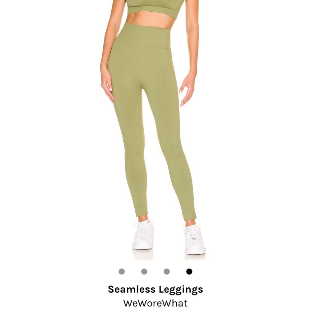 We Wore What green seamless leggings size small. New with tags